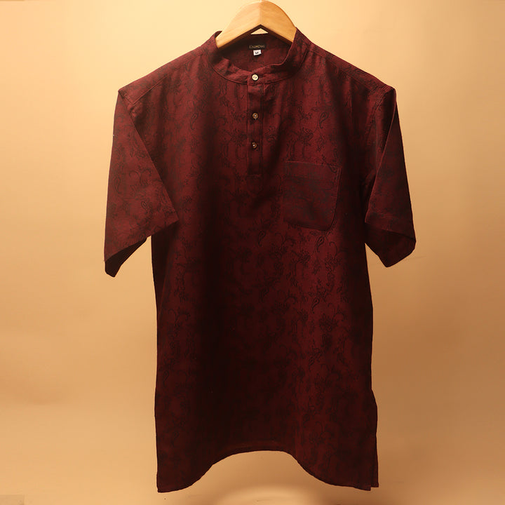 Jacquard Khadi Kurta Shirt #87