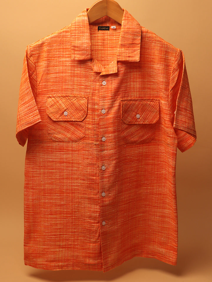 Jwala * Khadi Cuban Collar Shirt #45