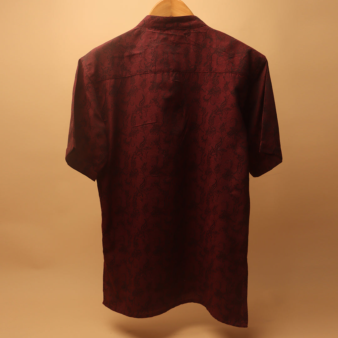 Jacquard Khadi Kurta Shirt #87