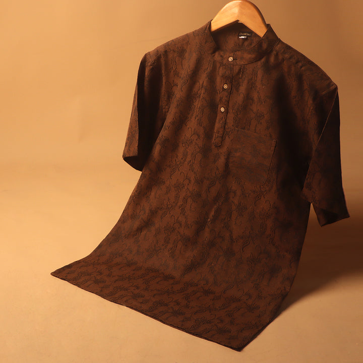 Jacquard Khadi Kurta Shirt #88