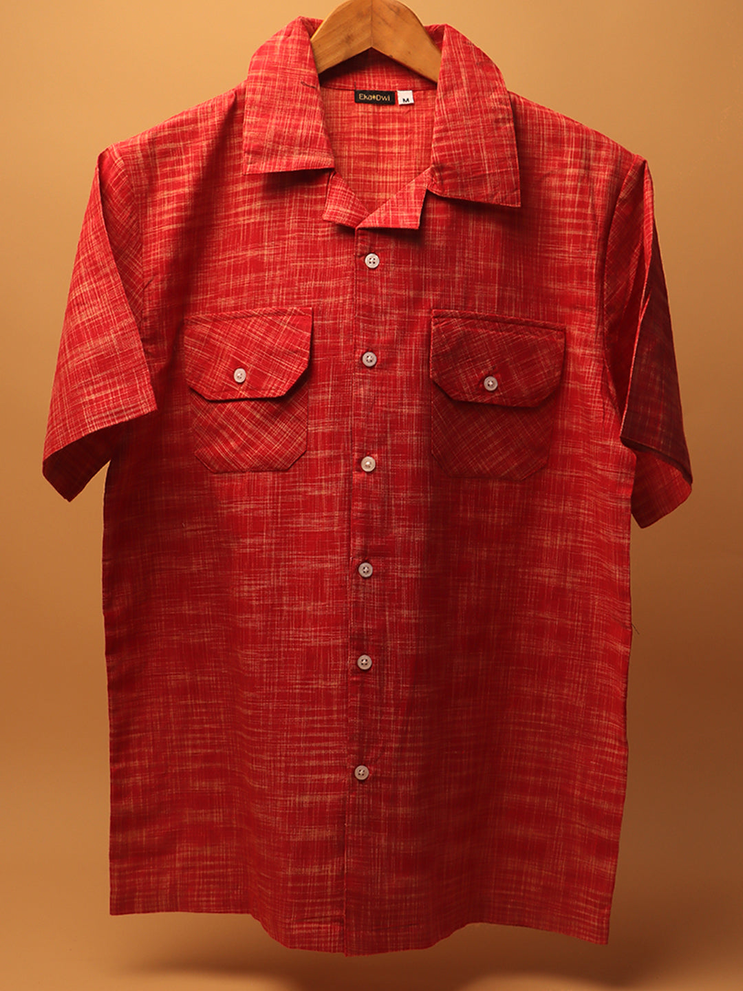 TAMRA * Khadi Cuban Collar Shirt #44