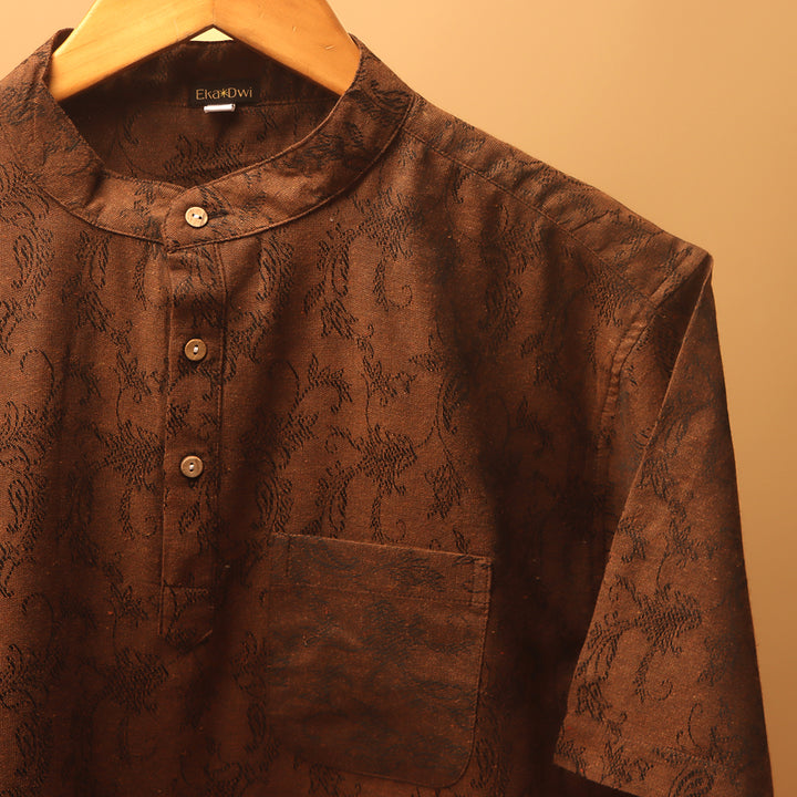 Jacquard Khadi Kurta Shirt #88