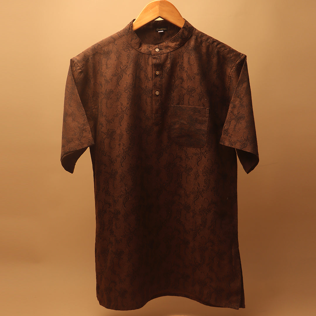 Jacquard Khadi Kurta Shirt #88