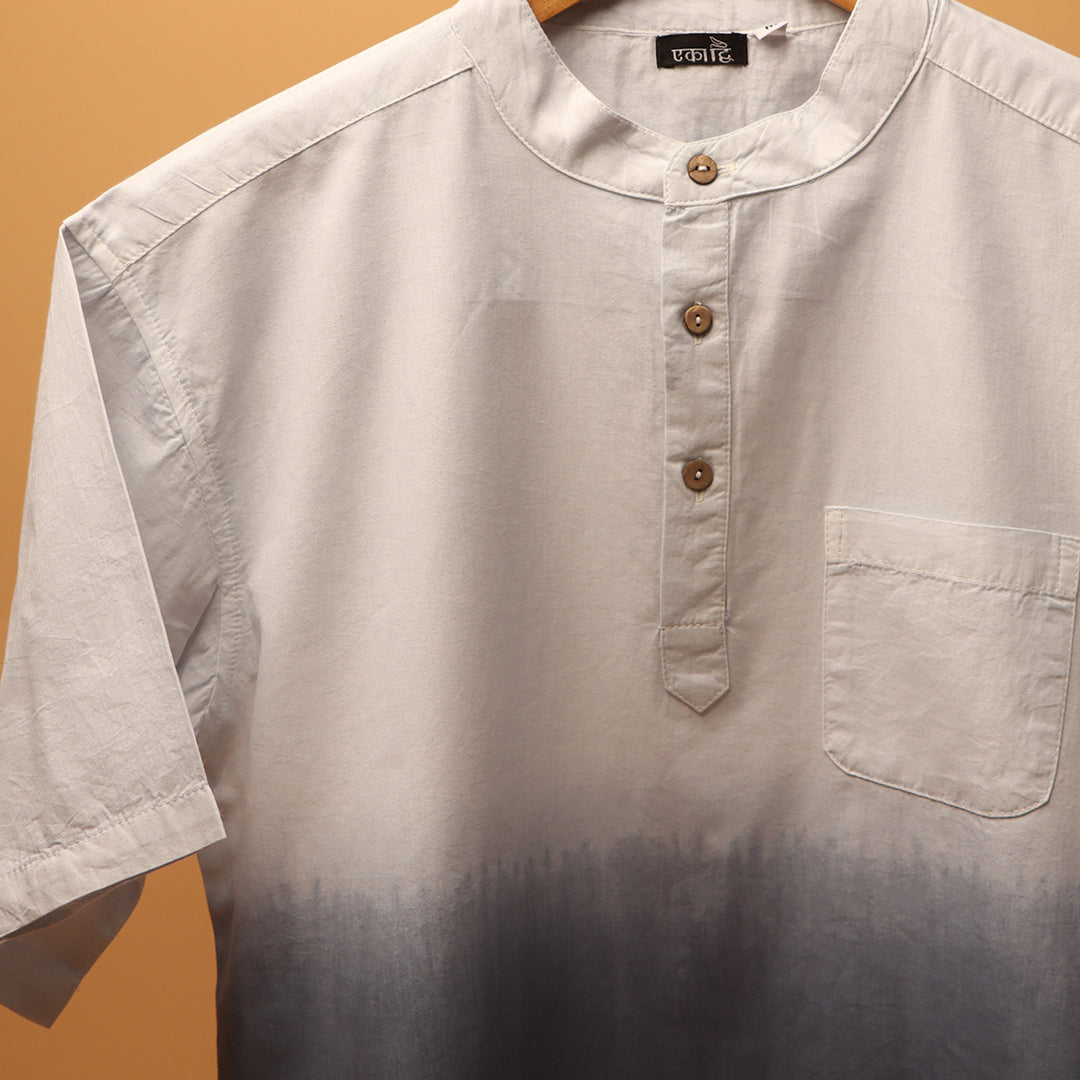Ombre Dye Kurta Shirt #77