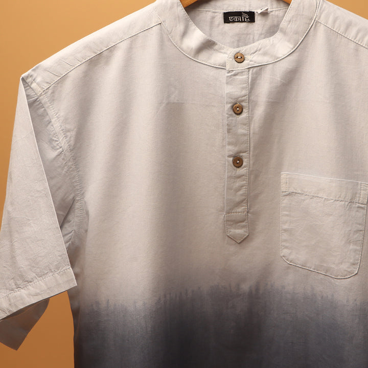 Ombre Dye Kurta Shirt #77