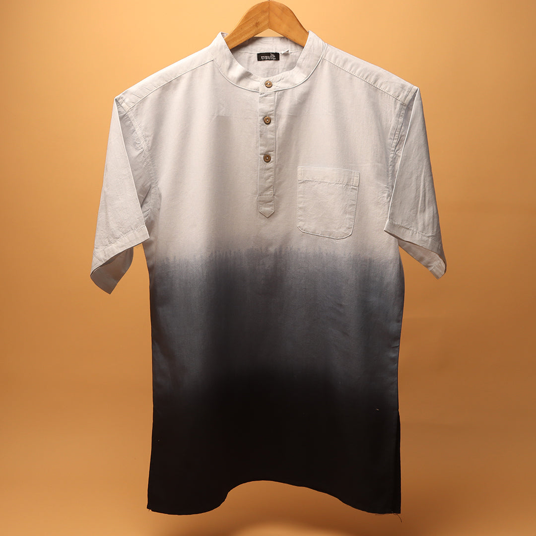 Ombre Dye Kurta Shirt #77