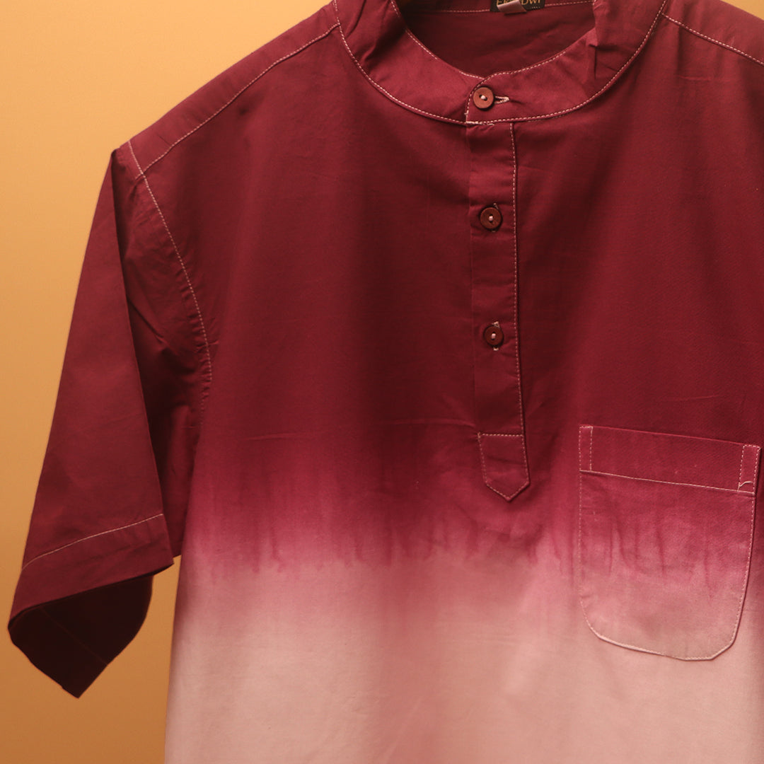 Ombre Dye Kurta Shirt #84