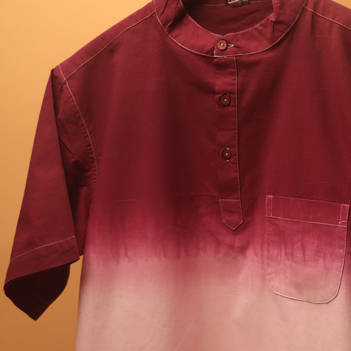 Ombre Dye Kurta Shirt #84