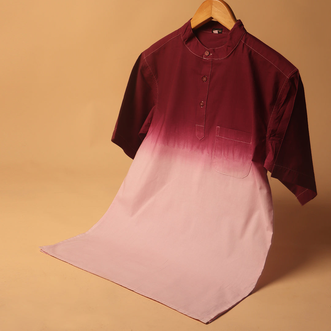Ombre Dye Kurta Shirt #84