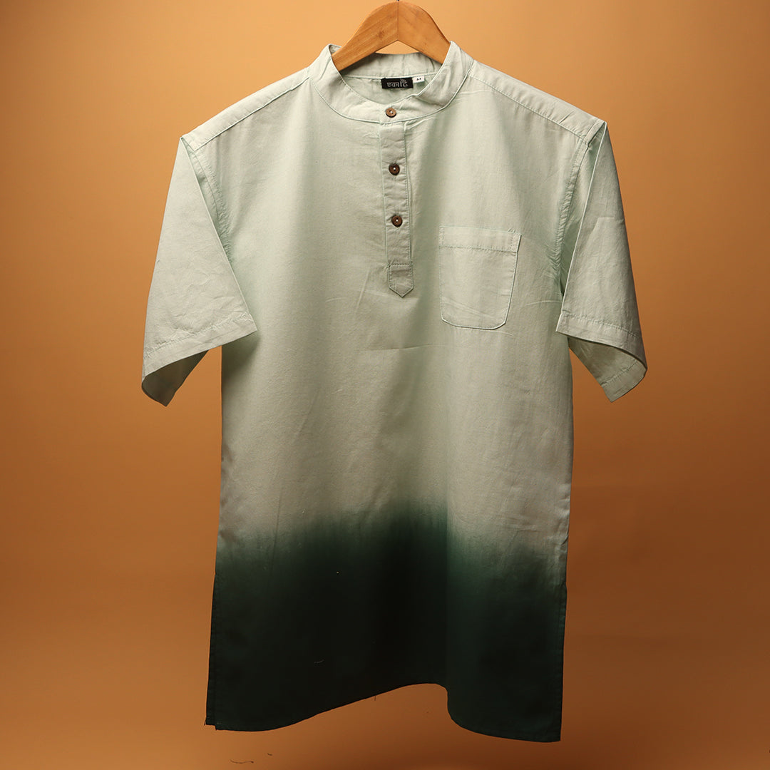 Ombre Dye Kurta Shirt #78