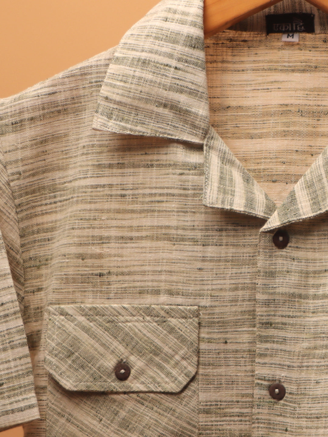 Eka Dwi Khadi Cuban Collar Shirt #41