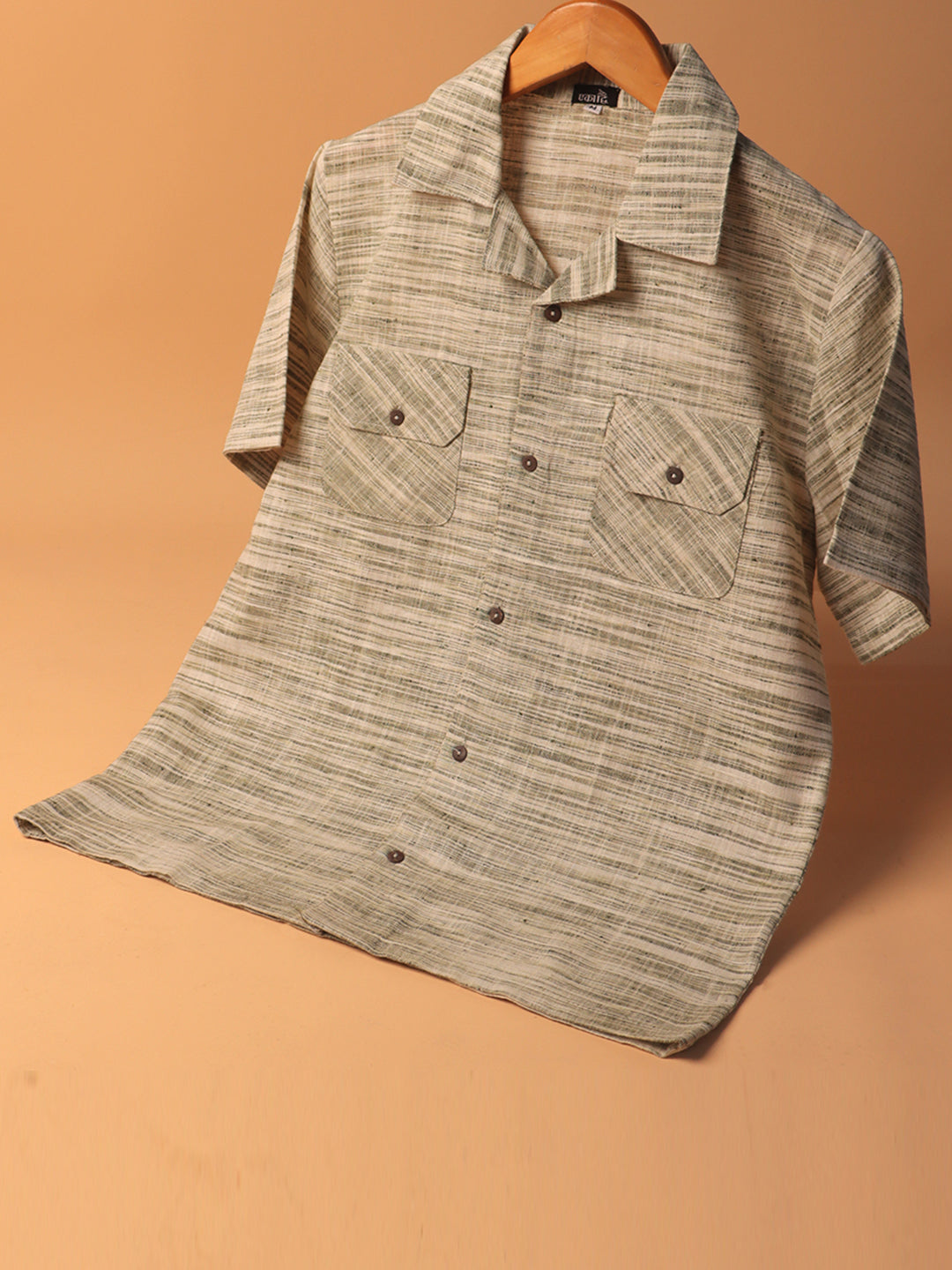 Eka Dwi Khadi Cuban Collar Shirt #41