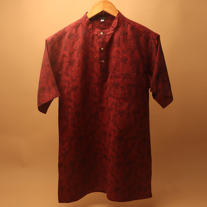 Jacquard Khadi Kurta Shirt #85