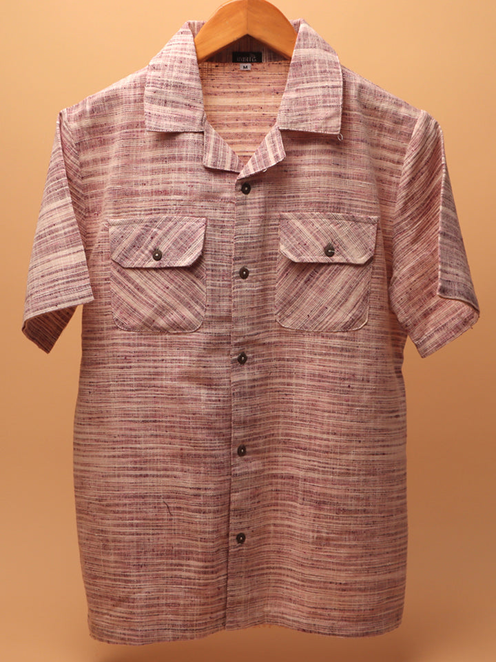 Desh Weave * Khadi Cuban Collar Shirt #40