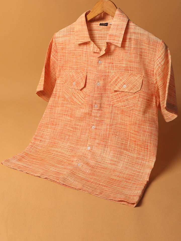 ARKAPRABHA * Khadi Cuban Collar Shirt #42