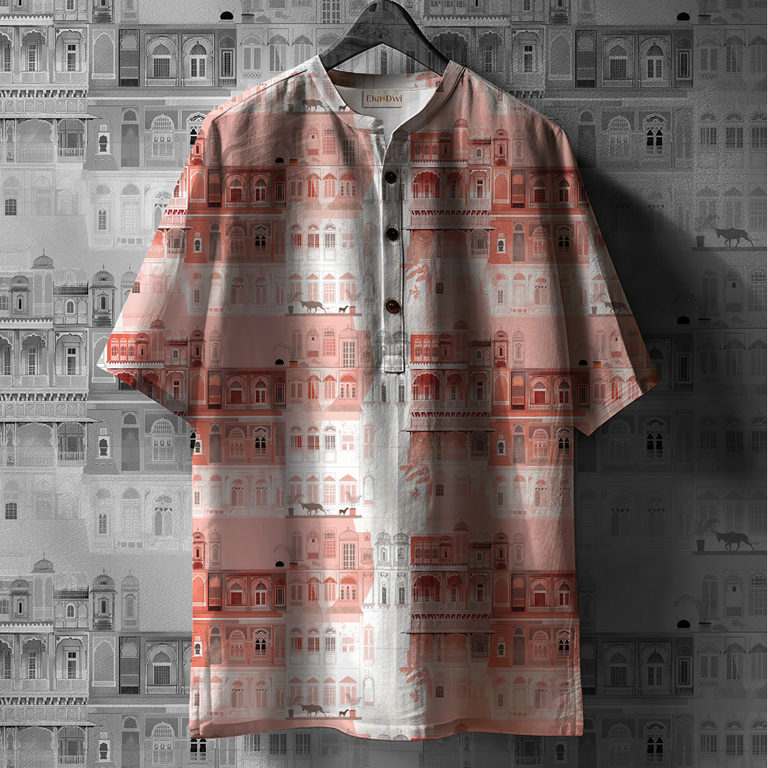 घराना Printed Kurta Shirt #81