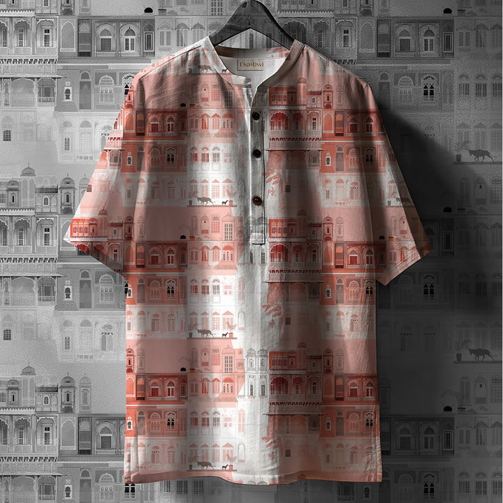 घराना Printed Kurta Shirt #81