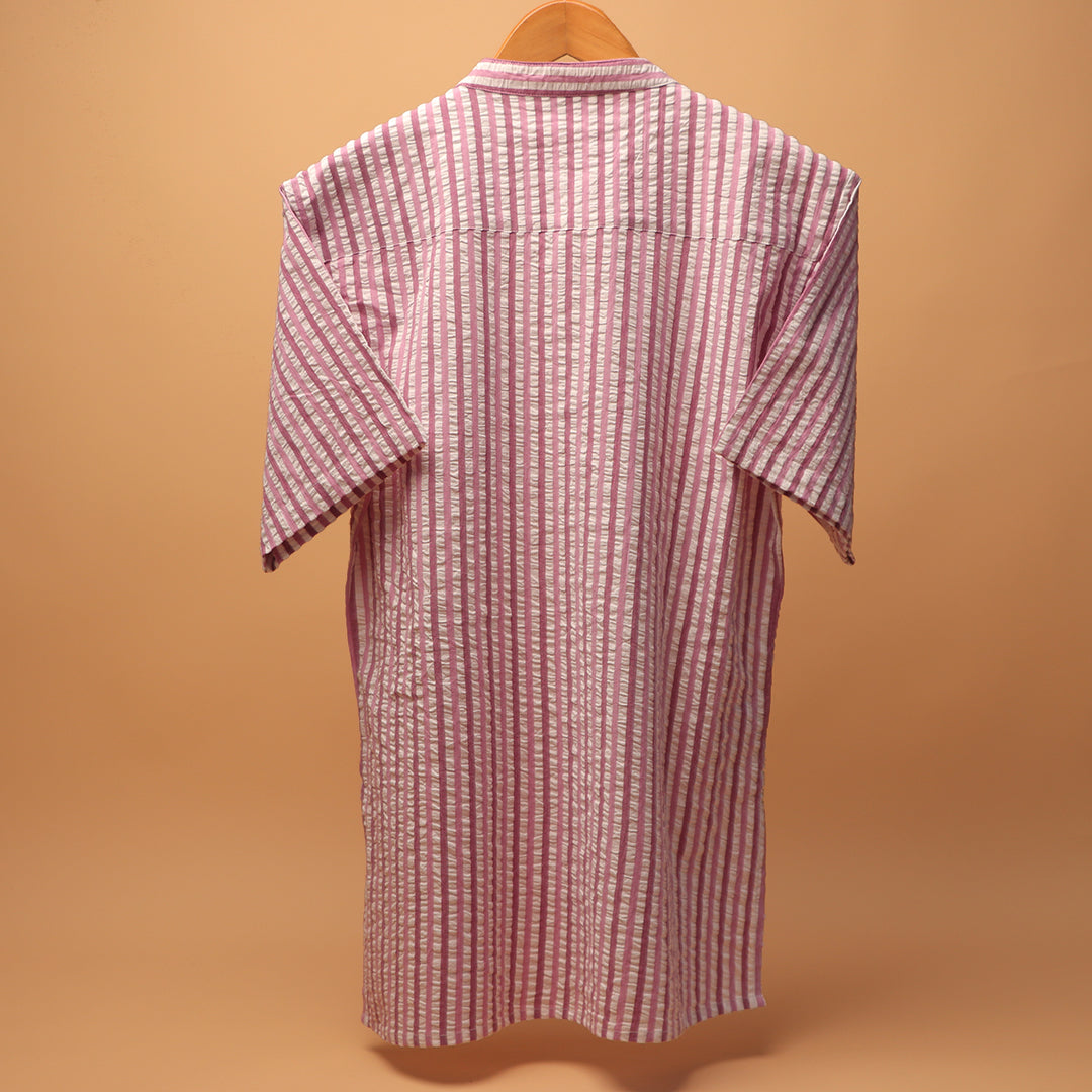 Linen Leher Kurta Shirt #84