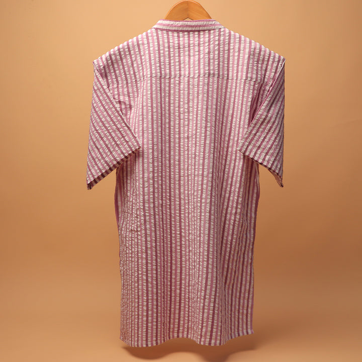 Linen Leher Kurta Shirt #84