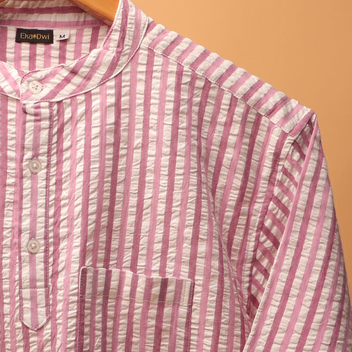 Linen Leher Kurta Shirt #84