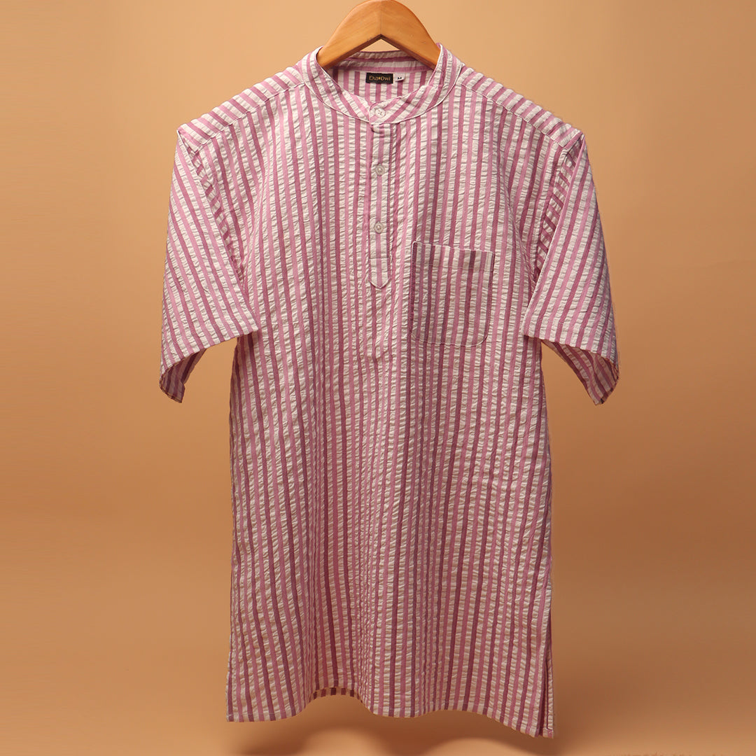 Linen Leher Kurta Shirt #84