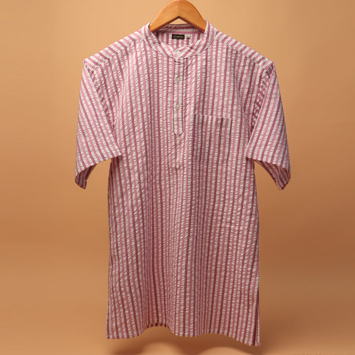 Linen Leher Kurta Shirt #84