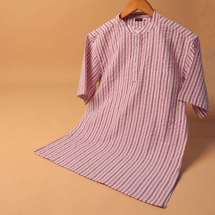 Linen Leher Kurta Shirt #84