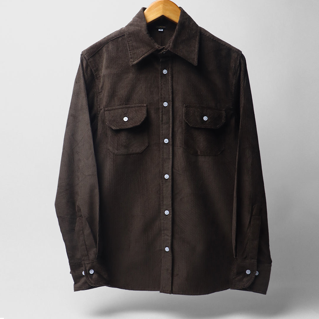 Earth Brown * Corduroy Shirt #45