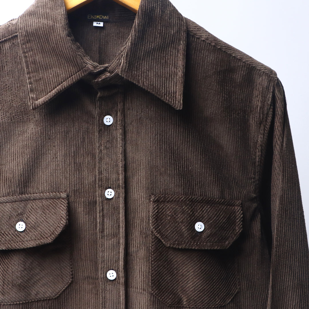 Earth Brown * Corduroy Shirt #45
