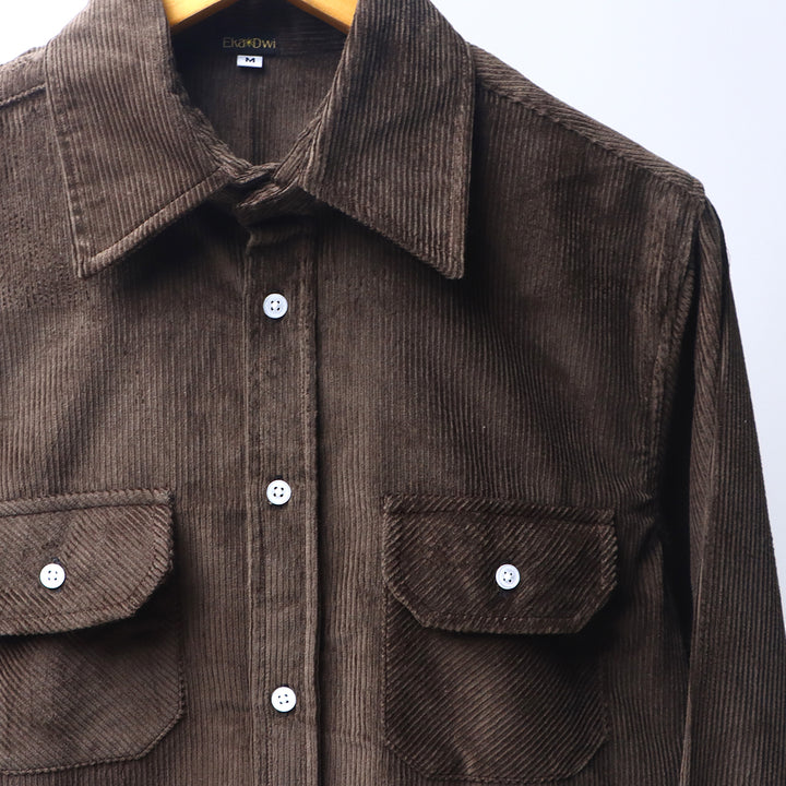 Earth Brown * Corduroy Shirt #45