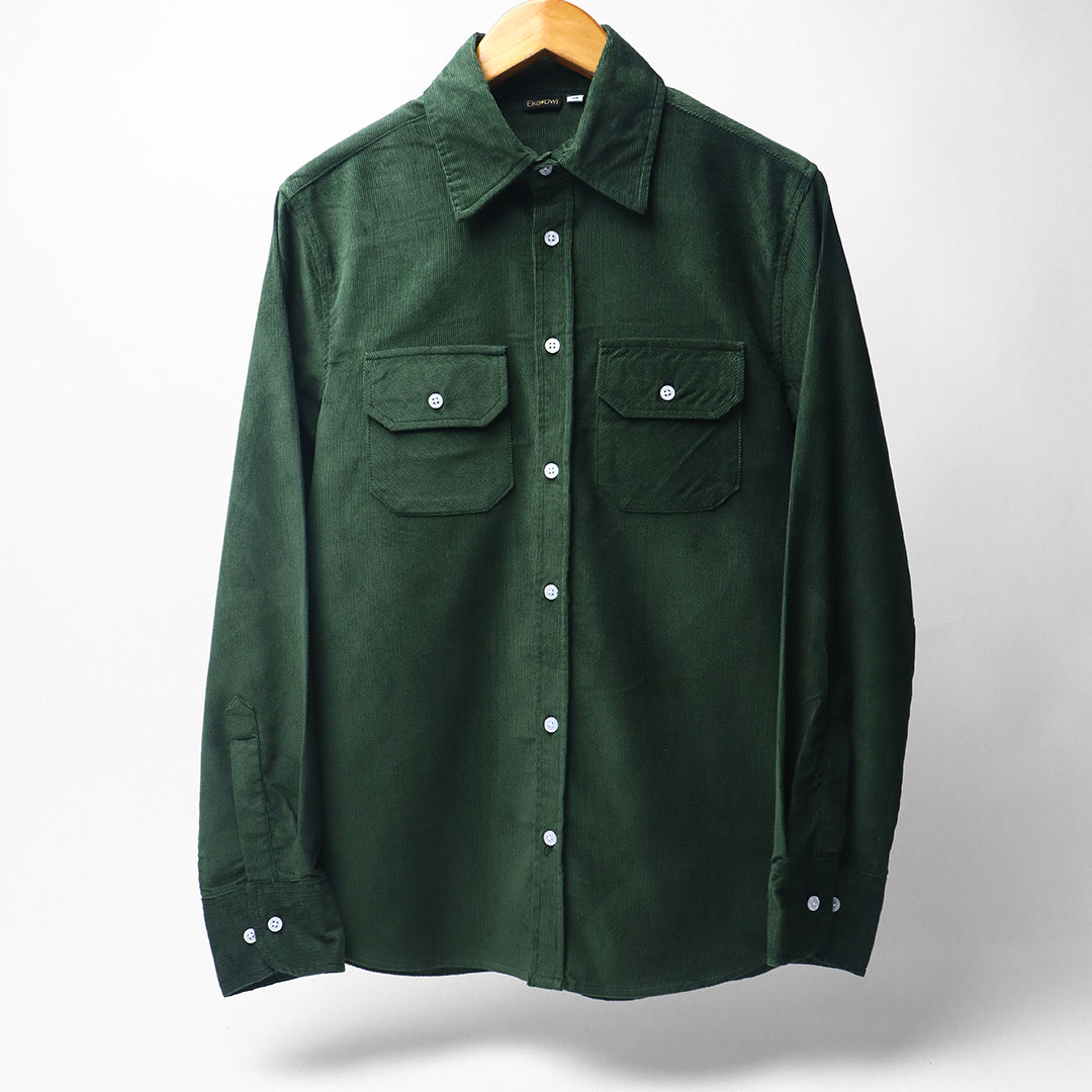 Pine Green * Corduroy Shirt #44