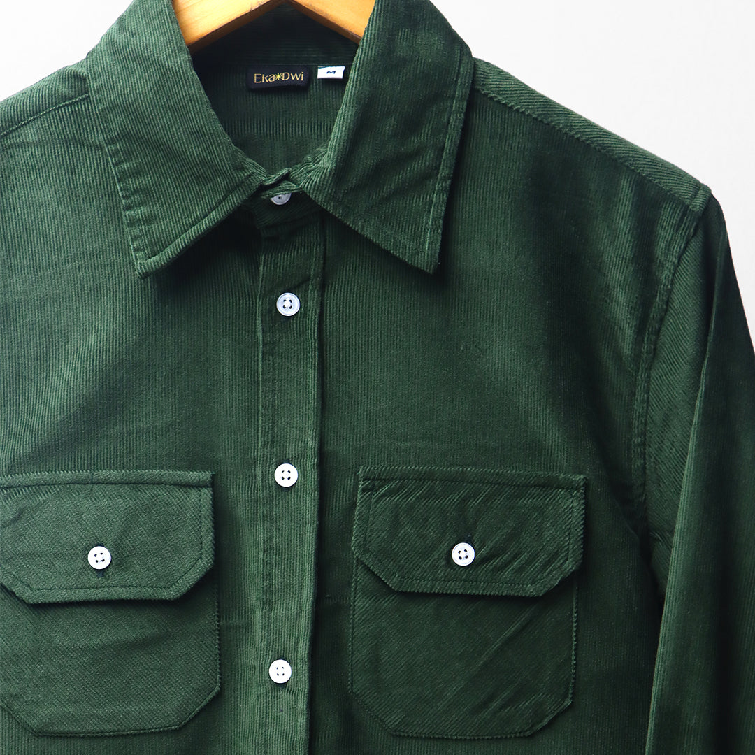 Pine Green * Corduroy Shirt #44