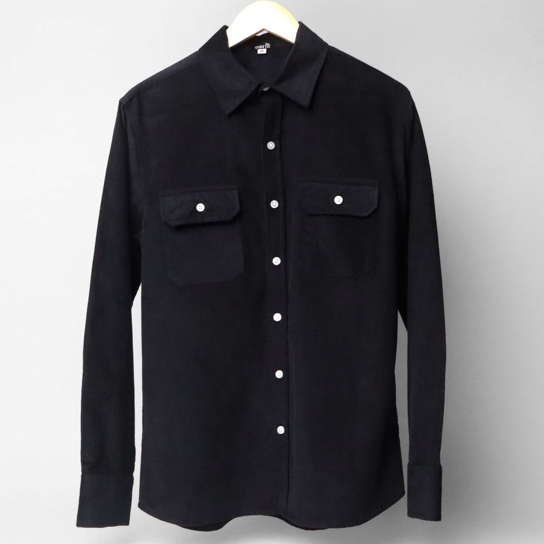 AZURE BLACK * Corduroy Shirt#26