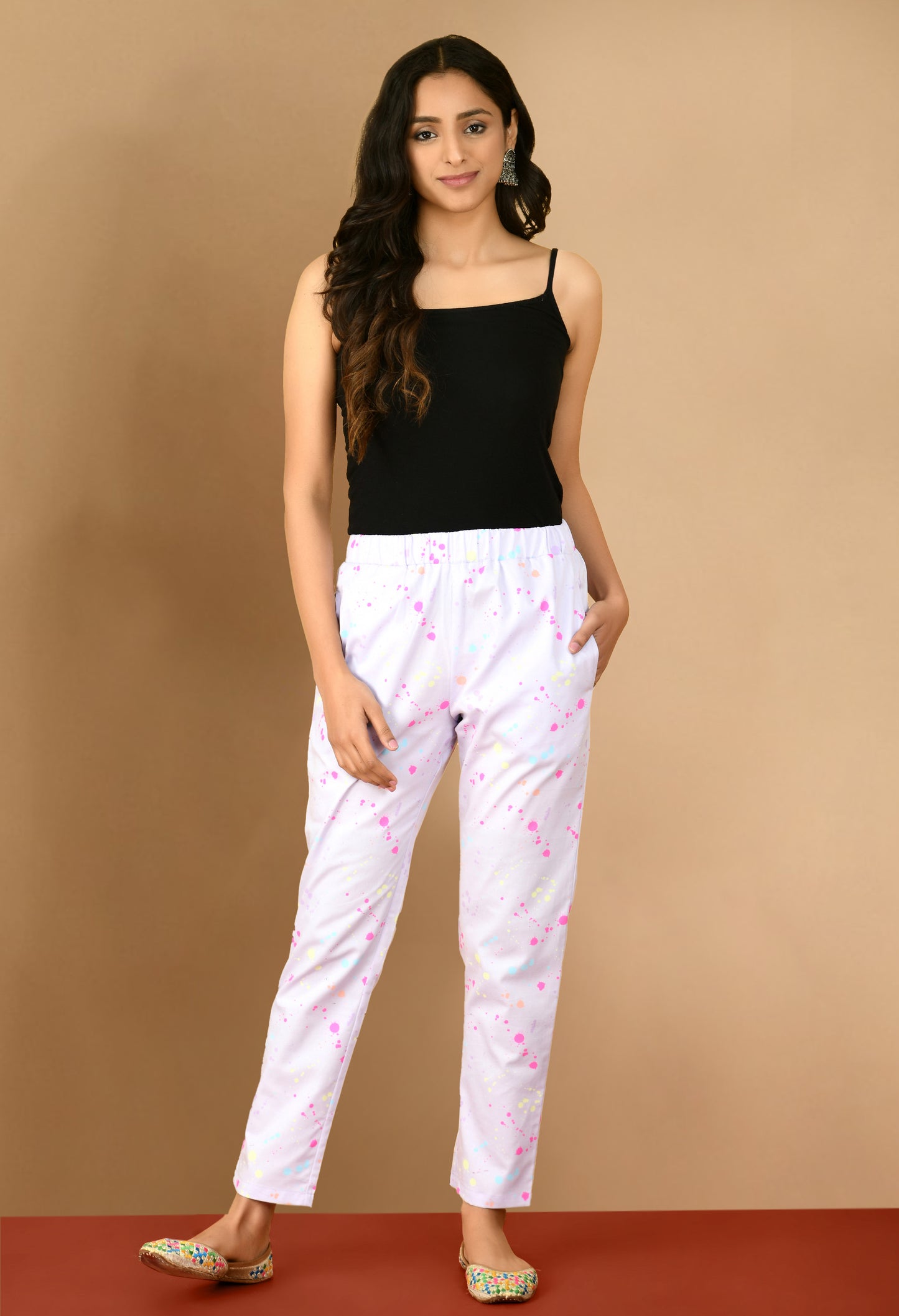 Splash Print Straight Pant#5