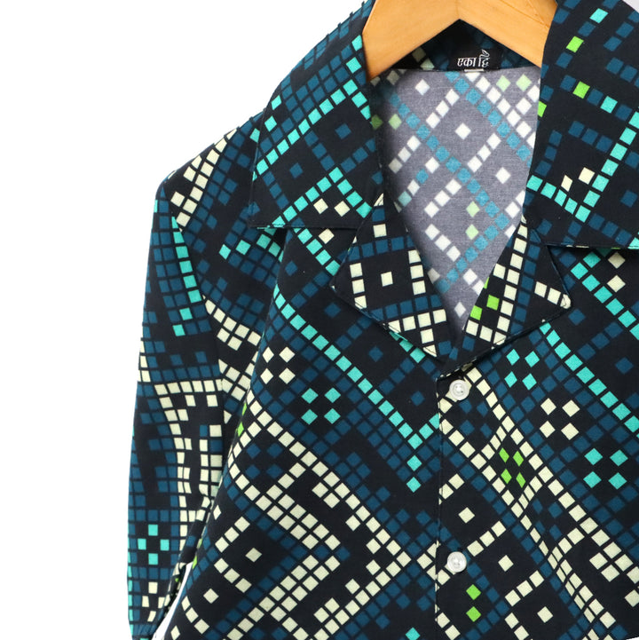 Mosaic Cuban Collar Shirt#4