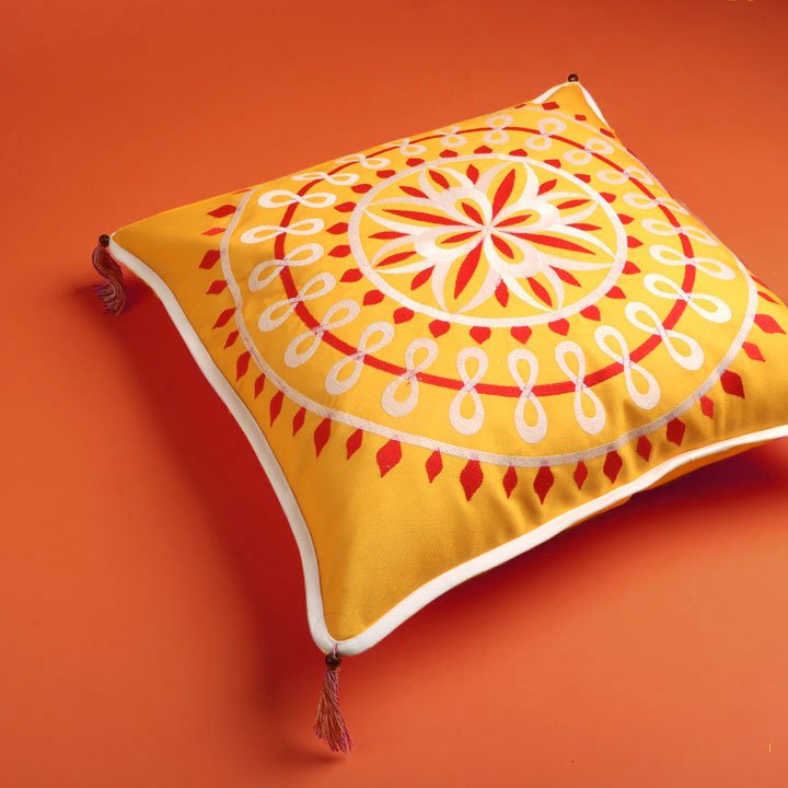 Antrang - Set of 4 Embroidered Cushion Cover#6