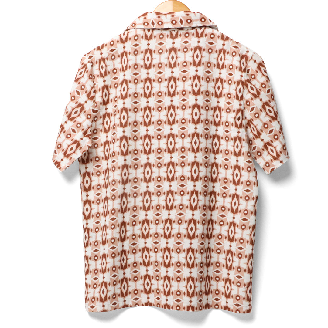 Hazel Ikat Cuban Collar Shirt#10