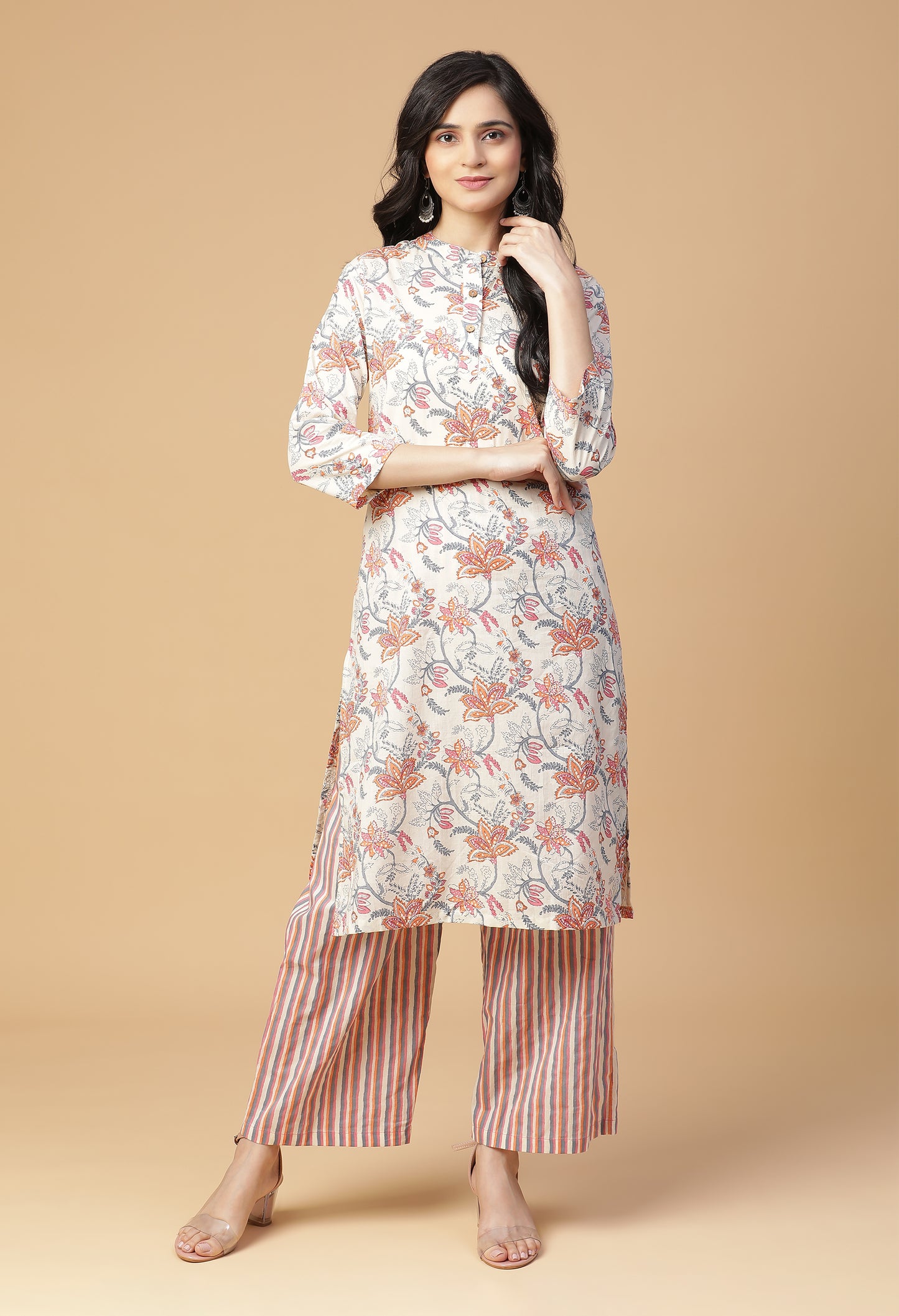 Pushpi Back Yoke Kurta With Bottom#14