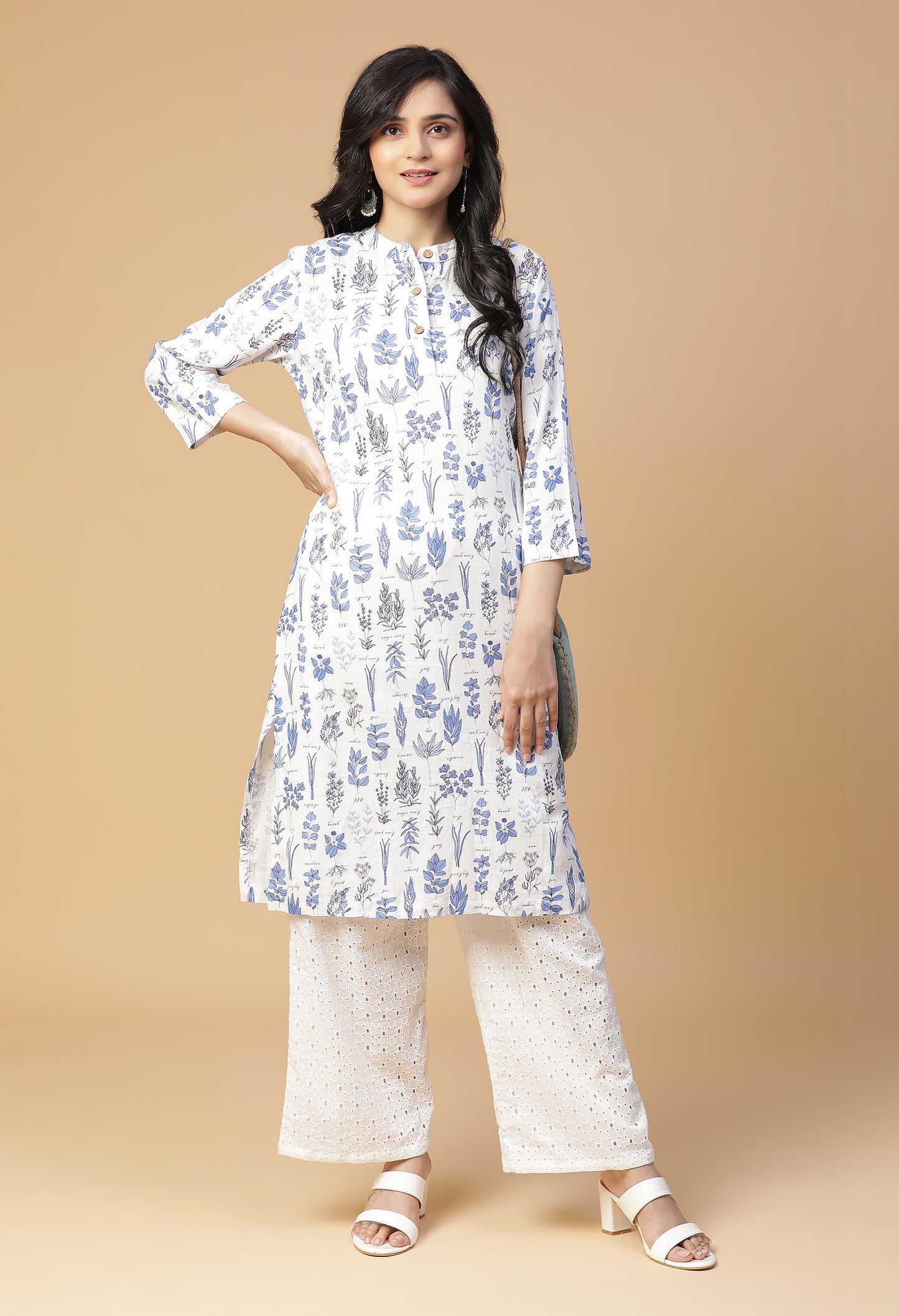 Prakart Back Yoke Kurta With Bottom#11