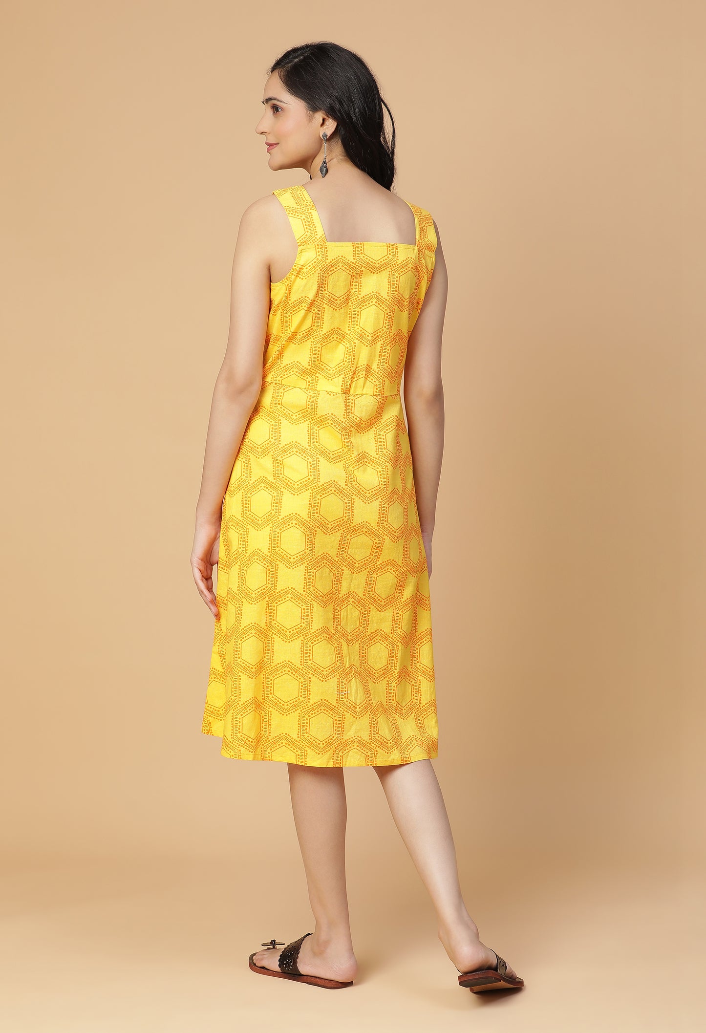 Warm Delight Fit and Flare Midi Dress#21