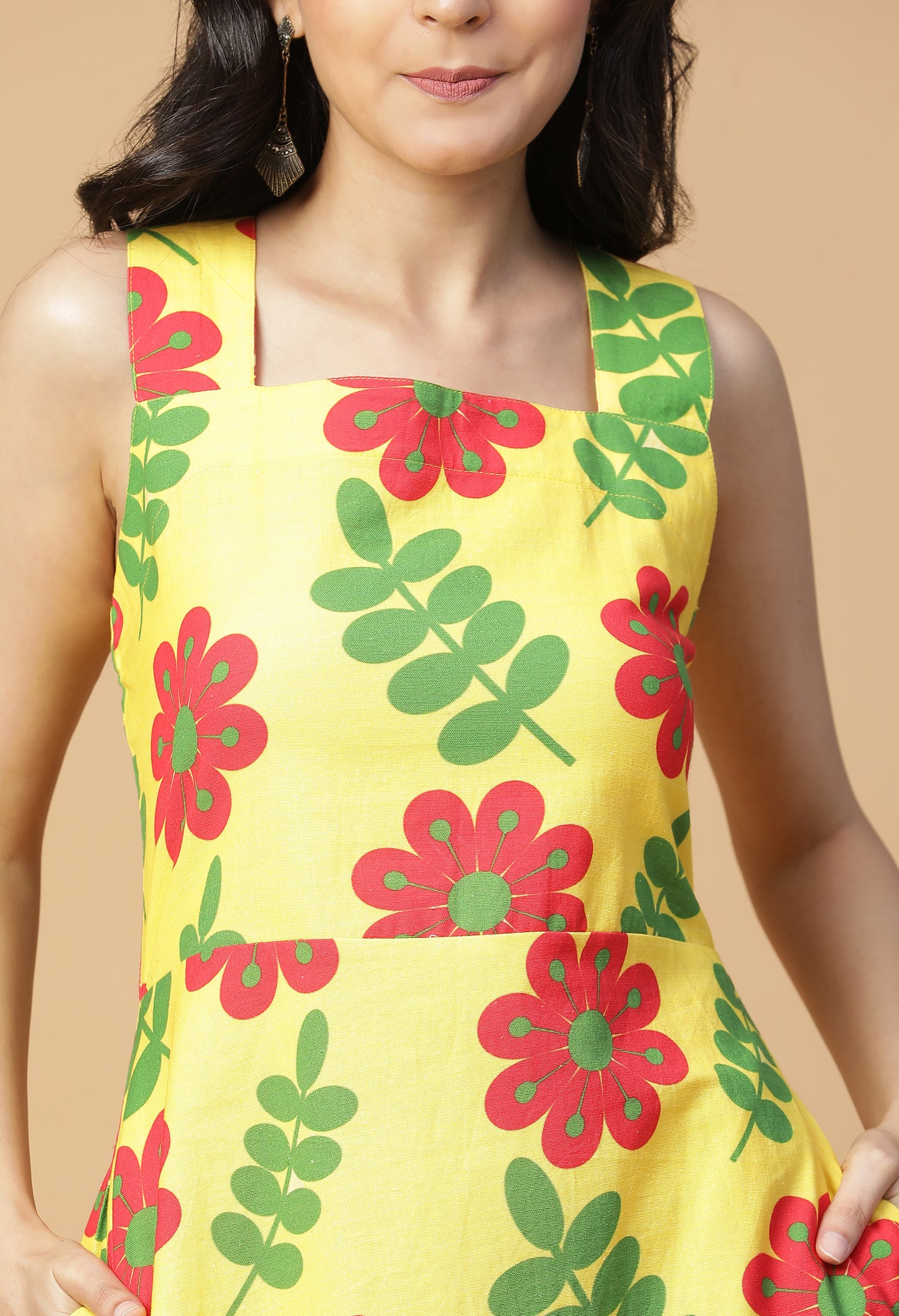 Floral Therapy Fit and Flare Midi Dress#17
