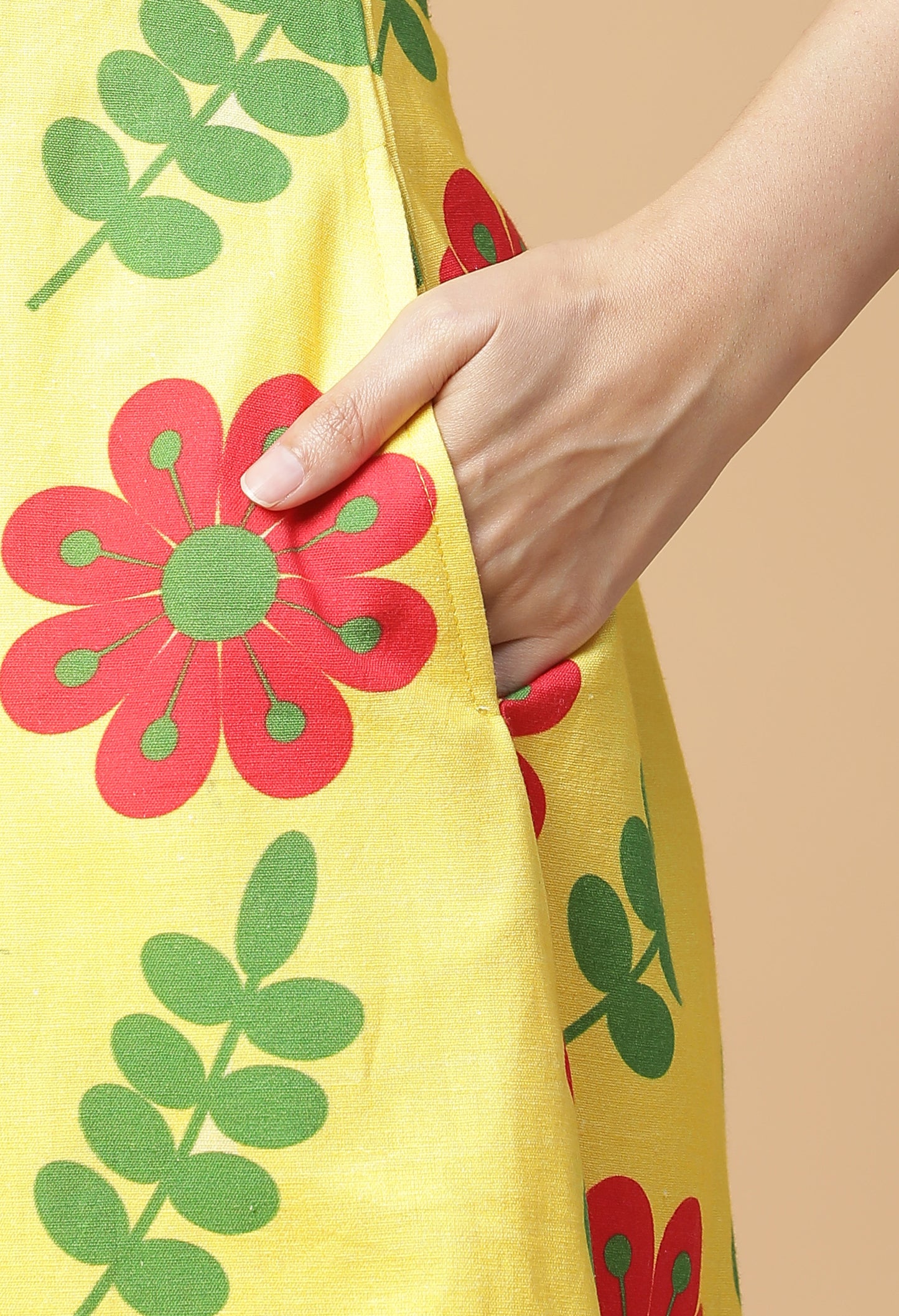 Floral Therapy Fit and Flare Midi Dress#17
