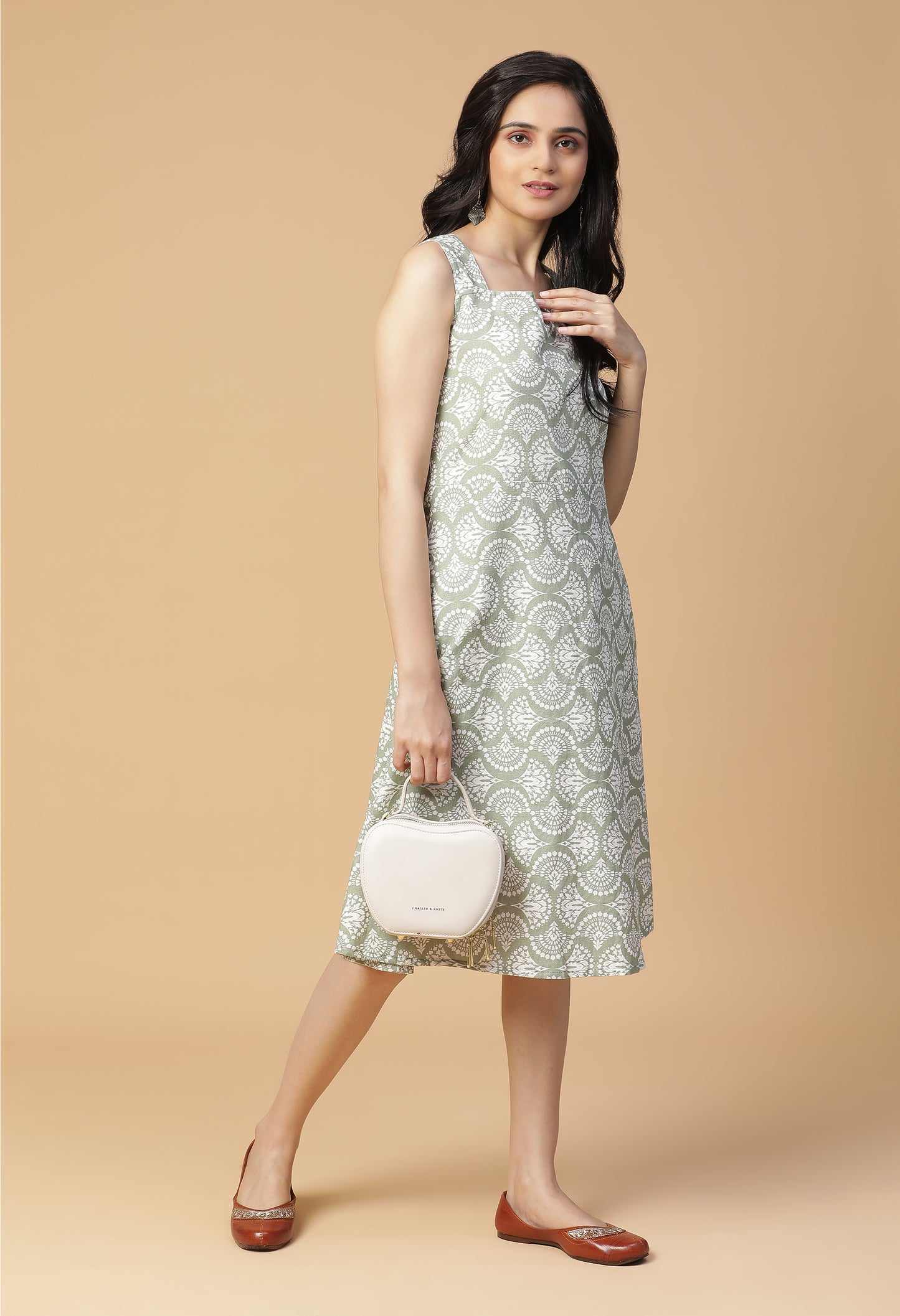 Juno Fit and Flare Midi Dress#18