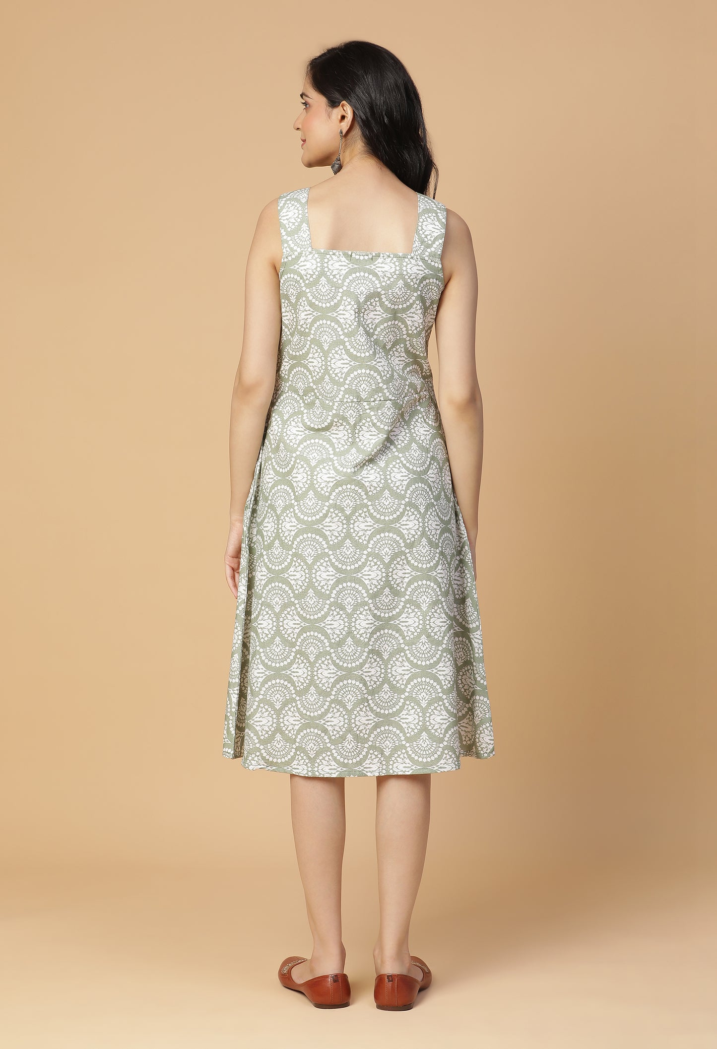 Juno Fit and Flare Midi Dress#18