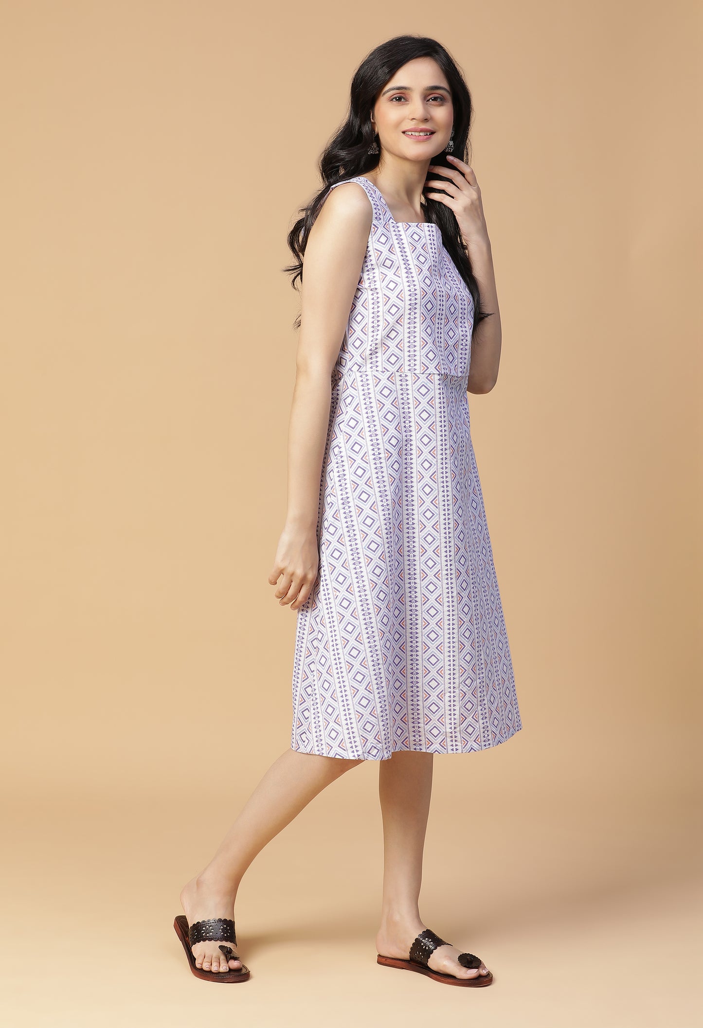 Aruba Fit and Flare Midi Dress#16