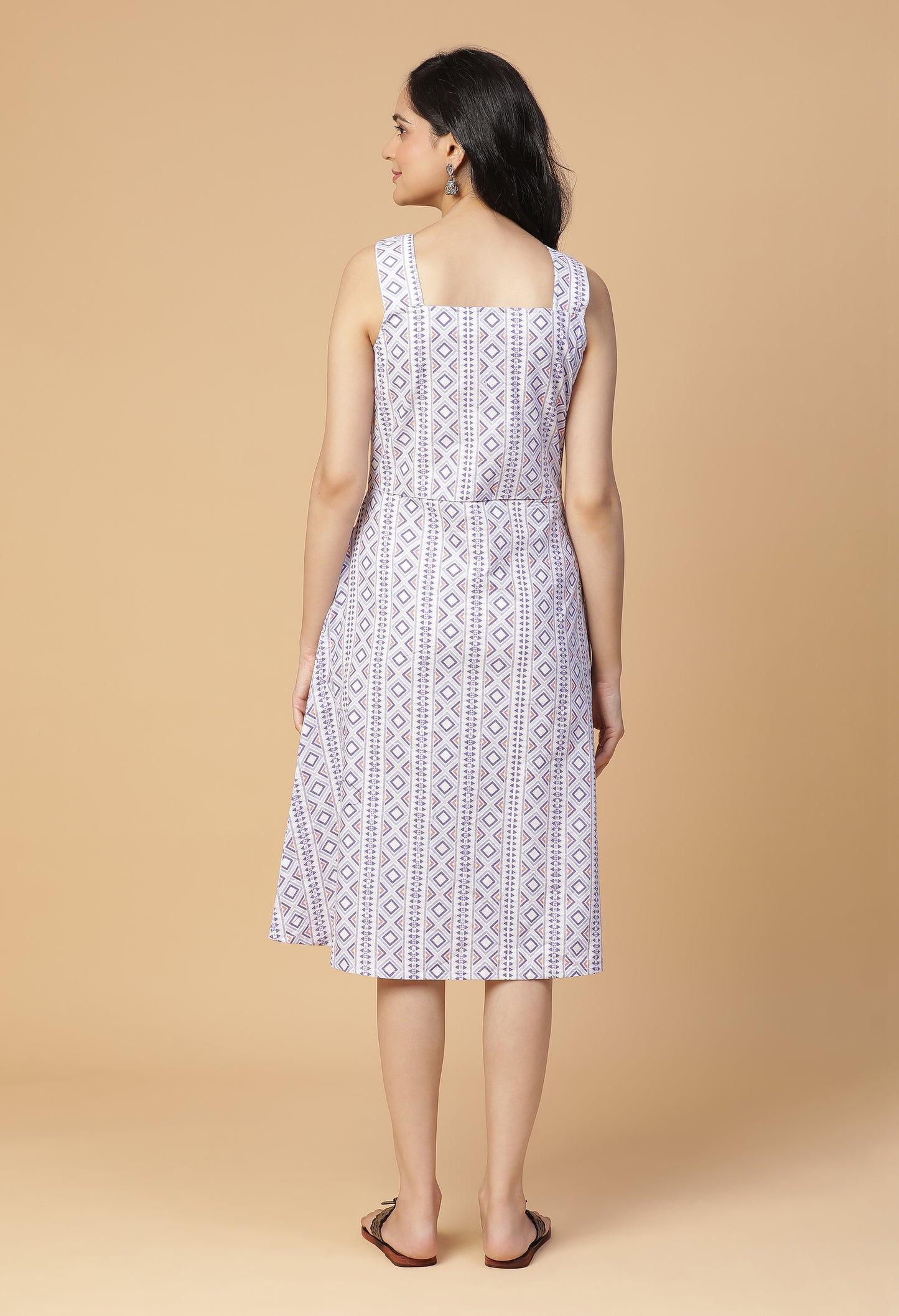 Aruba Fit and Flare Midi Dress#16