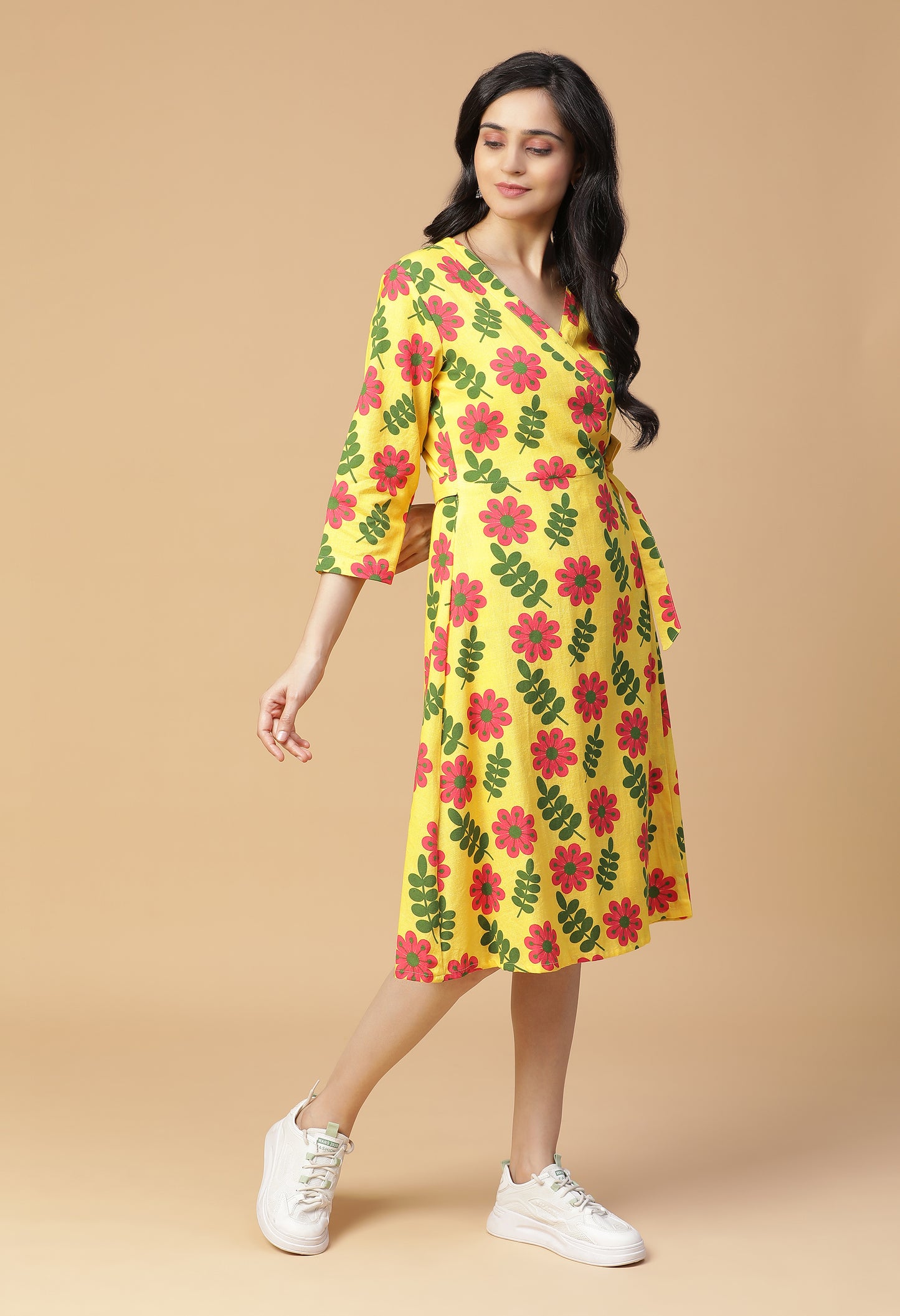 Floral Therapy Wrap Dress#16