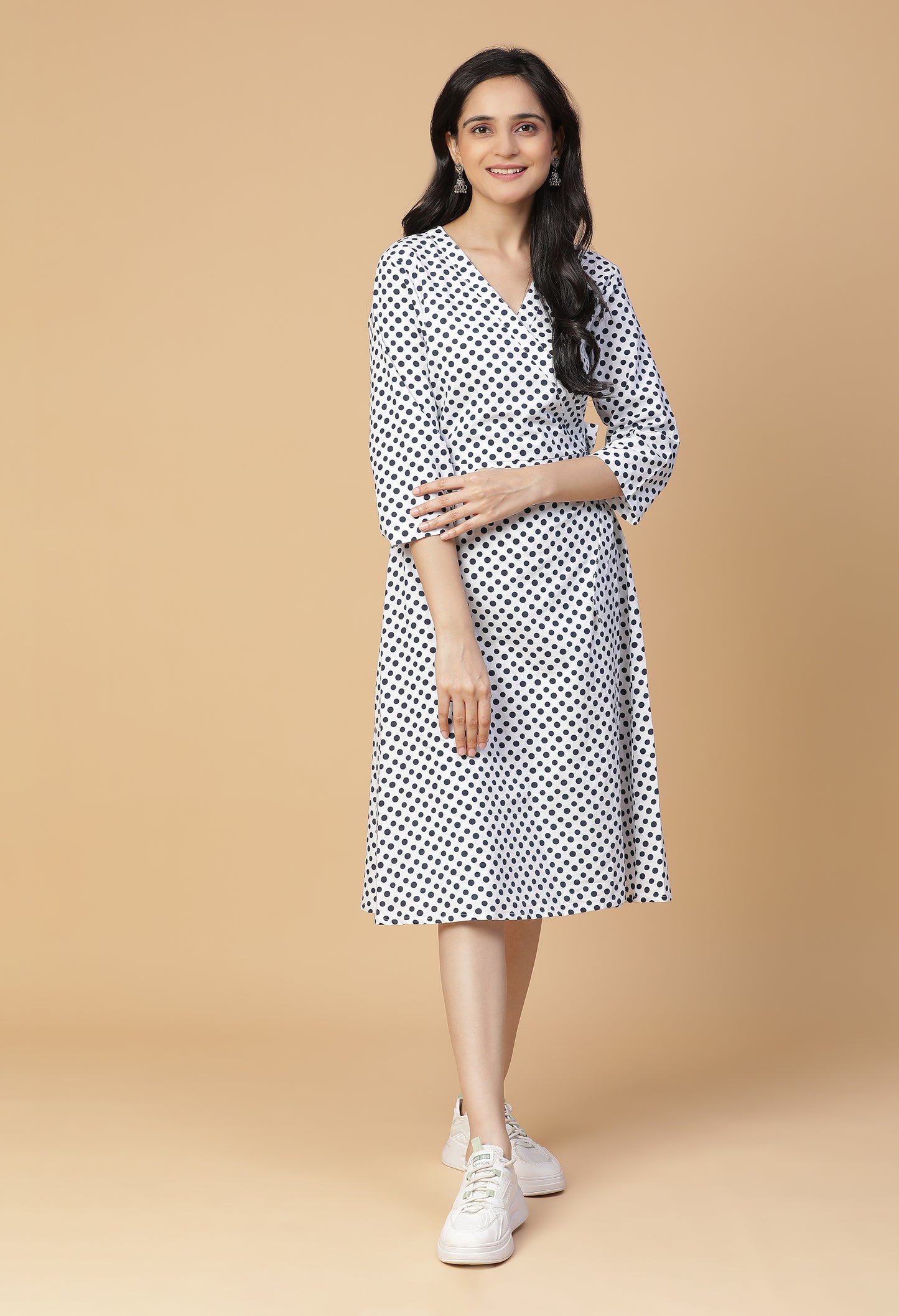 Polka Wrap Dress#18