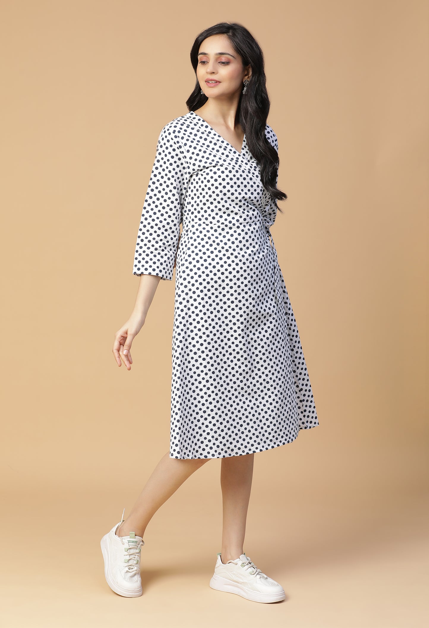 Polka Wrap Dress#18