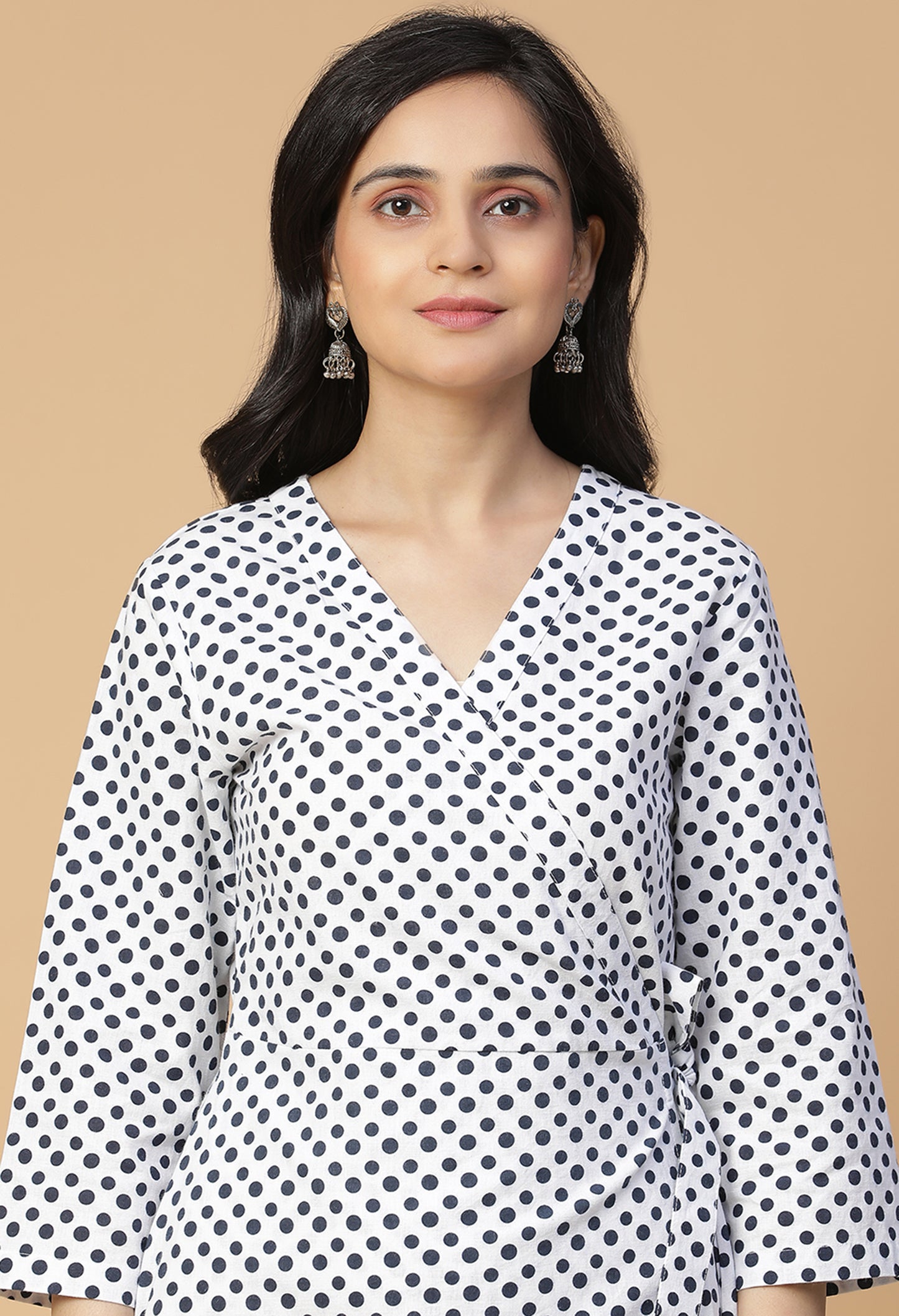 Polka Wrap Dress#18